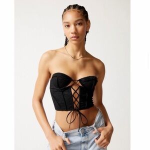Lace-Up Corset Top